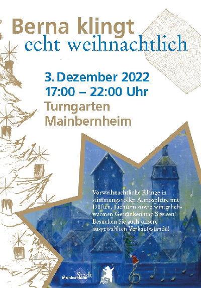 Berna klingt echt weihnachtlich am Samstag 3. Dez. 2022