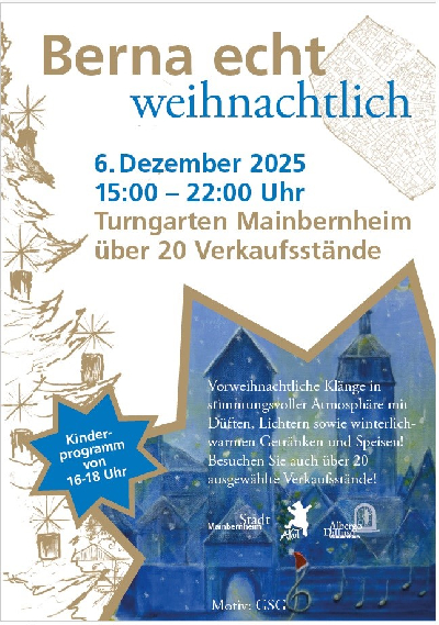 Weihnachtsmarkt 2025 in Mainbernheim